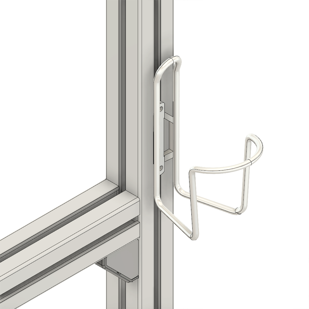 72-010-1 MODULAR SOLUTIONS PROFILE<BRE>ALUMINUM BOTTLE CAGE W/HARDWARE